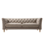 Ashby Chesterfield Large 3-Seater Sofa, Taupe Chenille