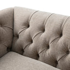 Ashby Chesterfield Loveseat, Taupe Chenille