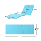 Salem Outdoor Cushion Set for Chaise Lounge - Cushions only (Set of 2) by Christopher Knight Home - 79.25L x 27.50W x 1.50H