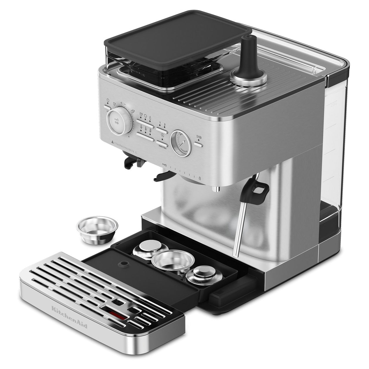 KitchenAid Semi Automatic Espresso Machine with Burr Grinder, KES6551