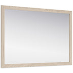 Signature Design by Ashley Cadmori Beige Bedroom Mirror - Brown - 38.86 W x 1.3 D x 27.68 H