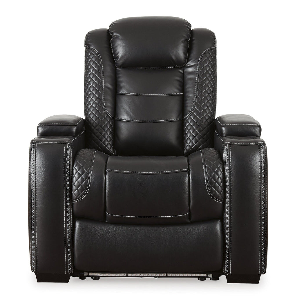 Signature Design by Ashley Party Time Black Power Recliner