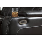 Signature Design by Ashley Party Time Black Power Recliner