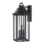Brits Black Outdoor Wall Lantern Sconce Light