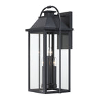 Brits Black Outdoor Wall Lantern Sconce Light
