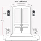 Brits Black Outdoor Wall Lantern Sconce Light