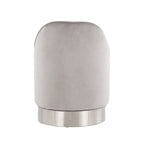 Silver Orchid Corday Swivel Velvet Vanity Stool