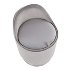 Silver Orchid Corday Swivel Velvet Vanity Stool