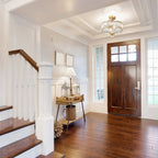 Silver Orchid Furey Bronze/Gold Tiered Glass Semi-flush Lighting Fixture - 14.75L x 14.75W x 15.25H