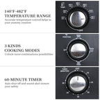 Simple Toaster Oven with 20Litres Capacity,Compact Size Countertop Toaster, Easy to Control with Timer-Bake-Broil-Toast Setting