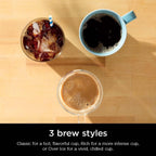 Single-Serve Coffee Maker, K-Cup Compatible, 56oz Reservoir, 6-24oz Brew Sizes, Iced Coffee Option