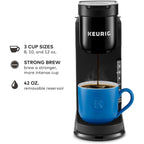 Single Serve K-Cup Coffee Maker, 3 Brew Sizes, Strong Brew, 42oz Reservoir, Black