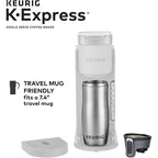 Single Serve K-Cup Coffee Maker, 3 Brew Sizes, Strong Brew, 42oz Reservoir, Warm Stone