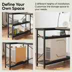 Small L Shaped Desk with Storage Shelves Corner Computer Desk