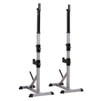 Soozier Steel 2-piece Height Adjustable Barbell Squat Rack/Bench Press - N/A