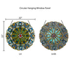 22 H Victorian Stained Glass Window Panel by River of Goods