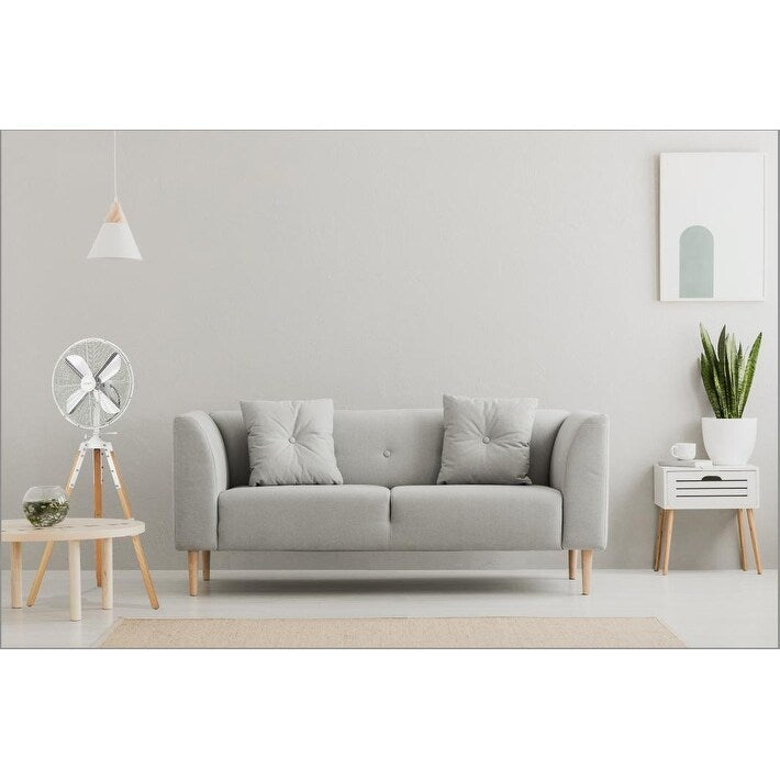 Star Fans Star Tripod 16-inch Stand Fan with Wooden Legs