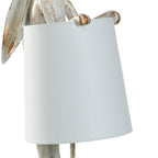 StyleCraft Malta White Washed Light Copper Rabbit Desk Lamp