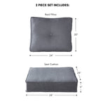 Sunbrella 2-Piece Premium Deep Seat Outdoor Cushion Set