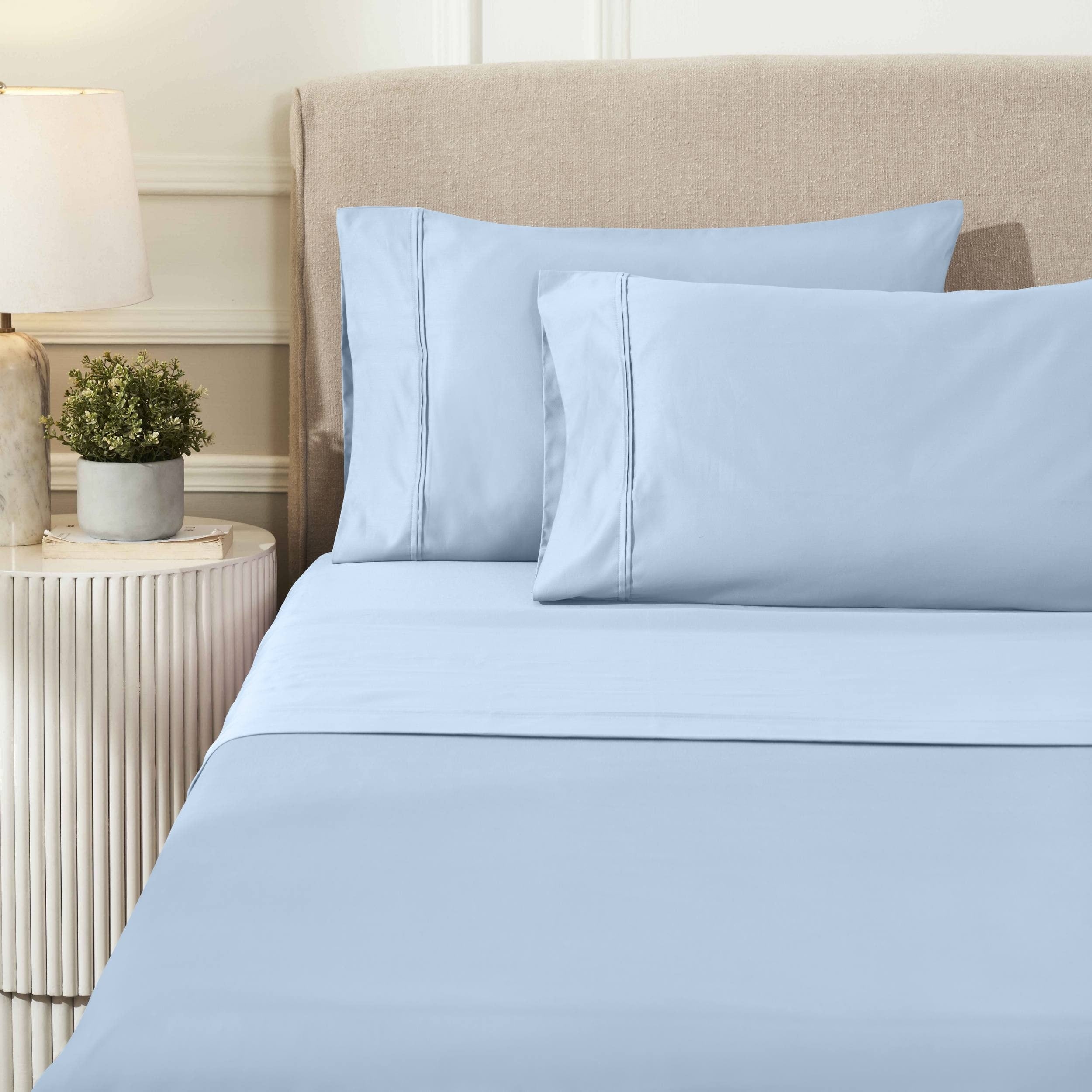 Superior Egyptian Cotton 1200 Thread Count Eco-Friendly Solid Sheet Set