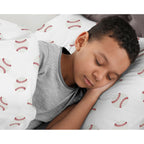 Sweet Jojo Designs Red, White and Blue Baseball Patch Sports Collection Boy 3-piece Full / Queen-size Comforter Set