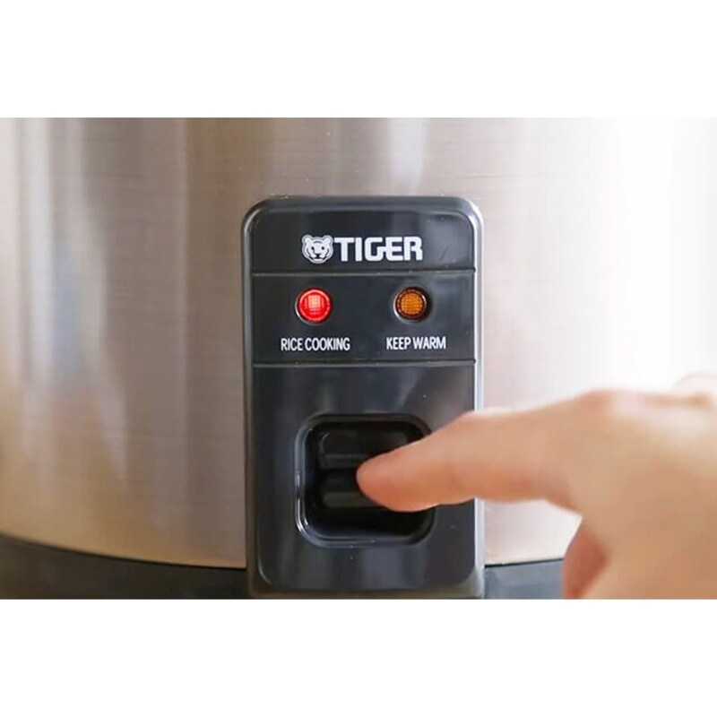 Tiger JNP-S55U-HU 3-Cup Rice Cooker and Warmer, Stainless Steel Gray