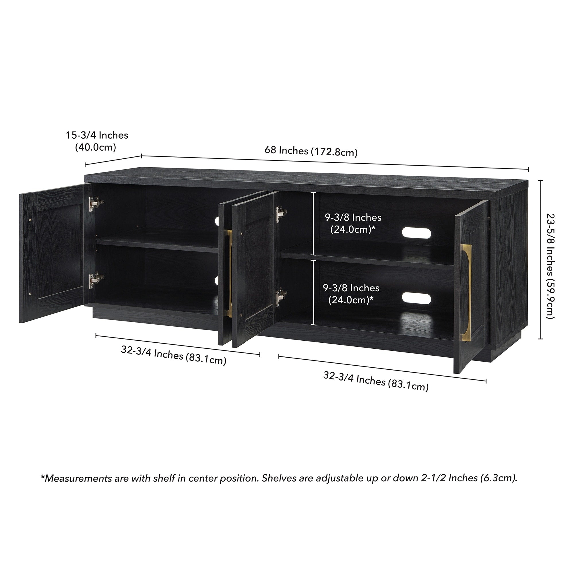Tillman Rectangular TV Stand for TV's up to 75