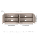 Tillman Rectangular TV Stand for TV's up to 75