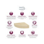 Transolid Studio 14-In X 14-In Solid Surface Wall-Mount Corner Shower Seat - 14.5 x 14.25 x 3