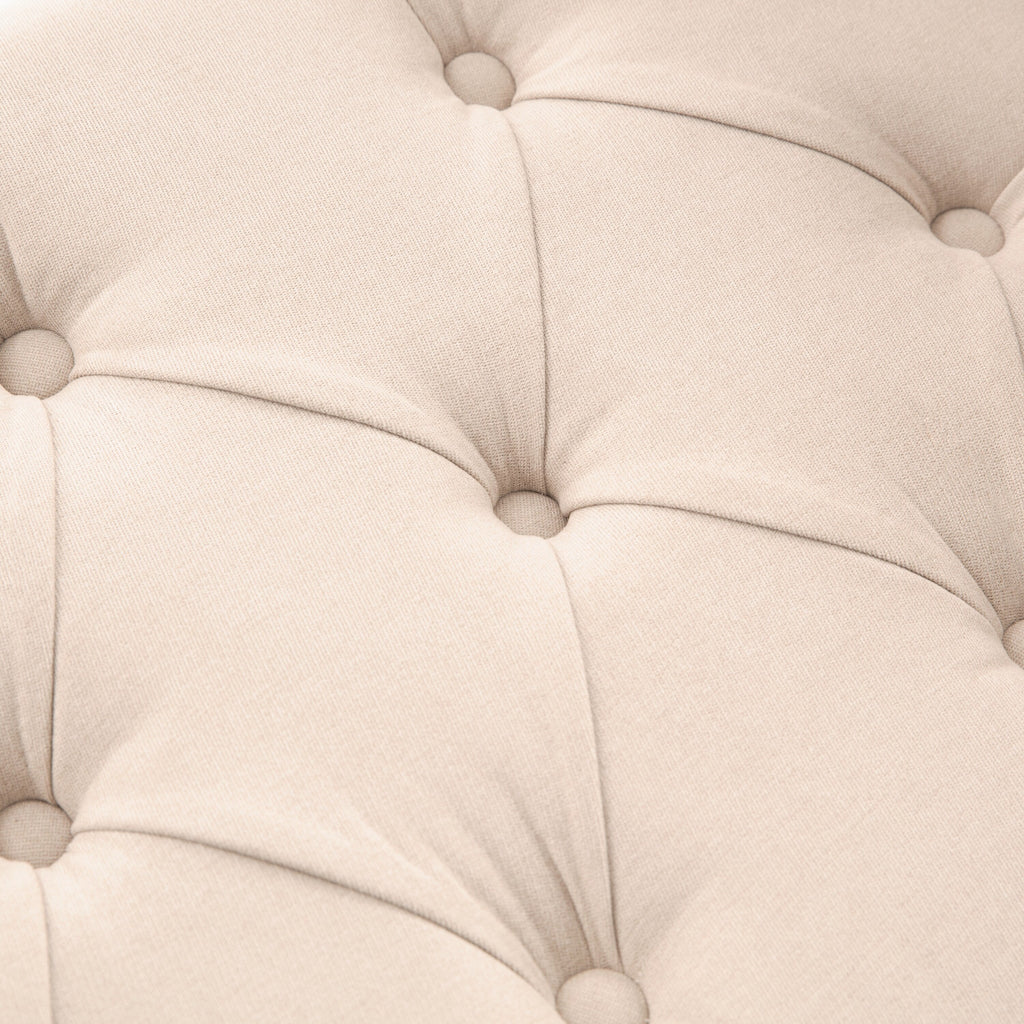 Upholstered Storage Bench Arm Bench Entryway Bench with Tufted Flip Top 50.4 Inches