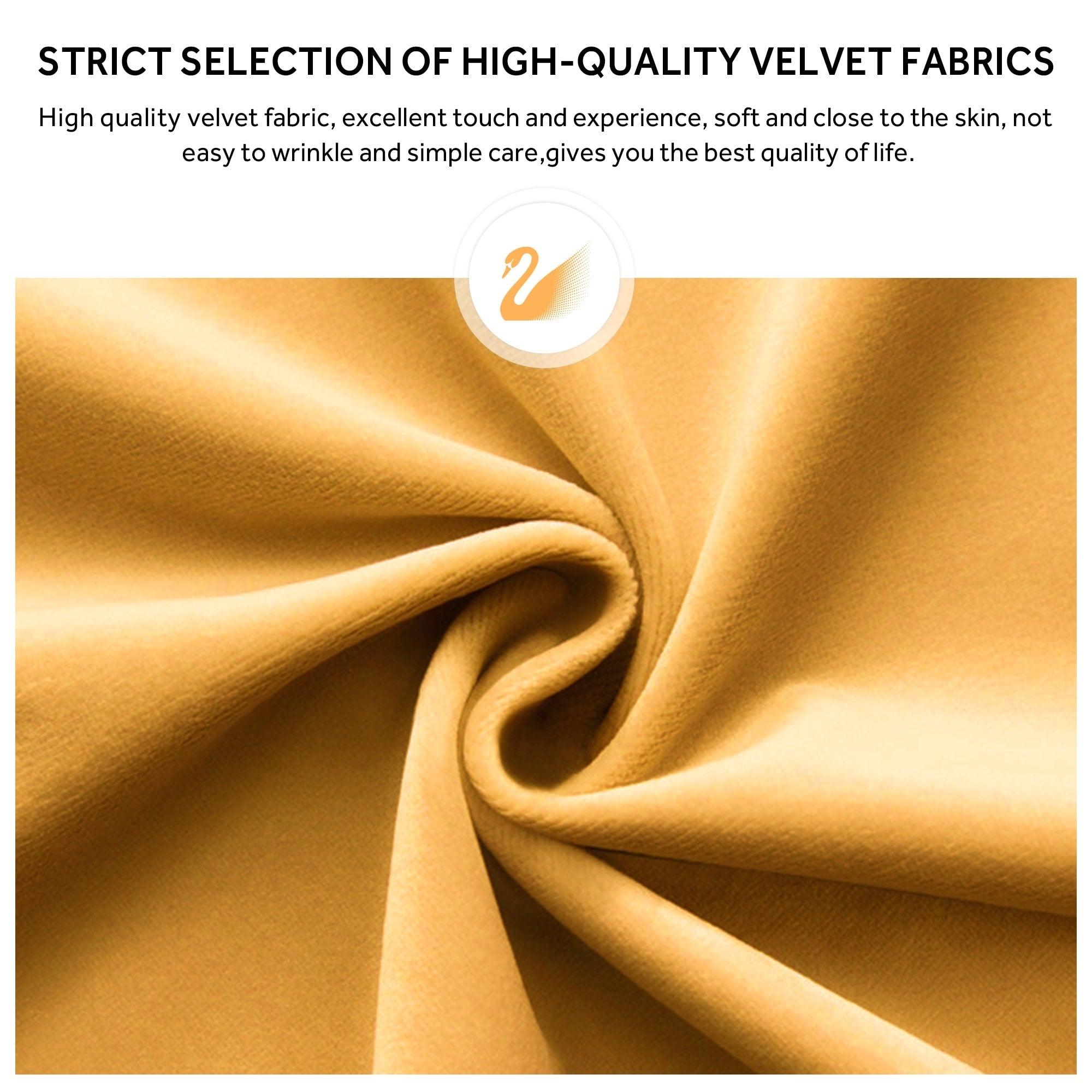 Upholstered Tufted Velvet Dining Chair with Solid Wood Legs Set of 6