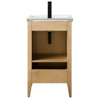 Vanity Art 20 or 24 or 30 Single Sink Bathroom Vanity Cabinet with Ceramic Top