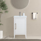 Vanity Art 20 or 24 or 30 Single Sink Bathroom Vanity Cabinet with Ceramic Top