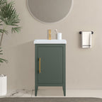Vanity Art 20 or 24 or 30 Single Sink Bathroom Vanity Cabinet with Ceramic Top