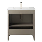 Vanity Art 20 or 24 or 30 Single Sink Bathroom Vanity Cabinet with Ceramic Top