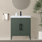 Vanity Art 20 or 24 or 30 Single Sink Bathroom Vanity Cabinet with Ceramic Top