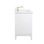 Vanity Art Bathroom Vanity with Ceramic Sink and Engineered Marble Top