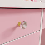 Vanity Set With Mirror and Lamp Home Makeup Dressing Table with Stool