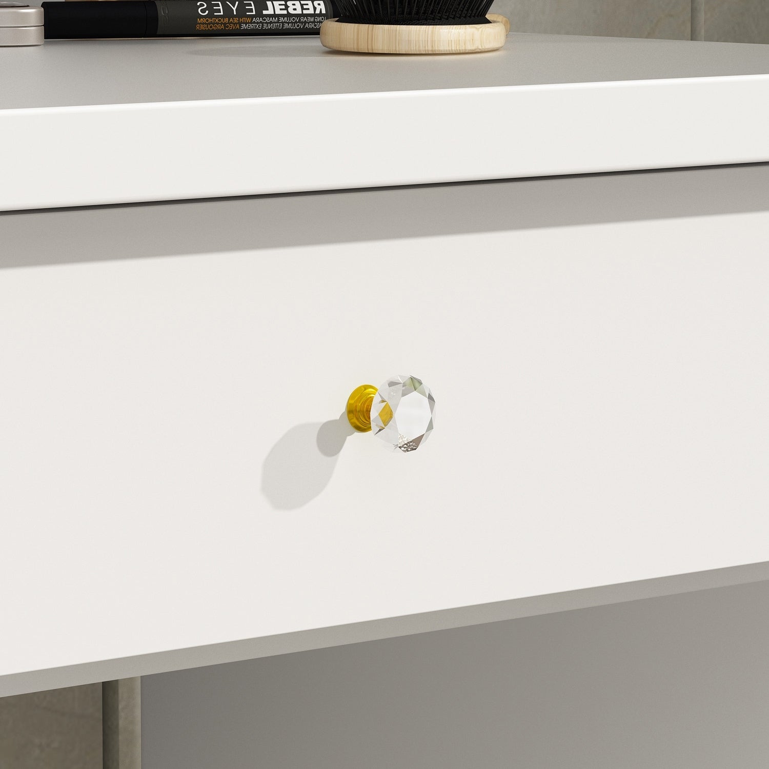 Vanity Set With Mirror and Lamp Home Makeup Dressing Table with Stool