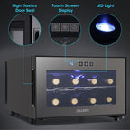 Versatile 8 - bottle Beverage Cooler(46 - 66°F): Sleek Design and Ultra - quiet Operation for Home Use