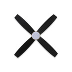 WINGBO 44/52 Inch Flush Mount DC Ceiling Fan with Lights and Remote, 4 Reversible Blades