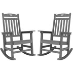 WINSOON All Weather Outdoor Rocking Chair, Set of 2