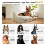 WOWMAX Waterproof Orthopedic Foam Dog Bed for Large Dogs dog couche