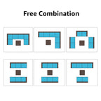 Wicker/ Steel 7-piece Outdoor Cushioned Sectional Sofa Set