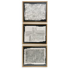 Wonderstow Black/Beige Wall Art, Set of 3