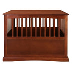 Wooden Pet Crate End Table with Lockable Door