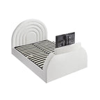 Archer White Boucle Ottoman TV Bed