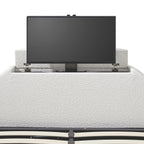Archer White Boucle Ottoman TV Bed