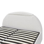 Archer White Boucle Ottoman TV Bed