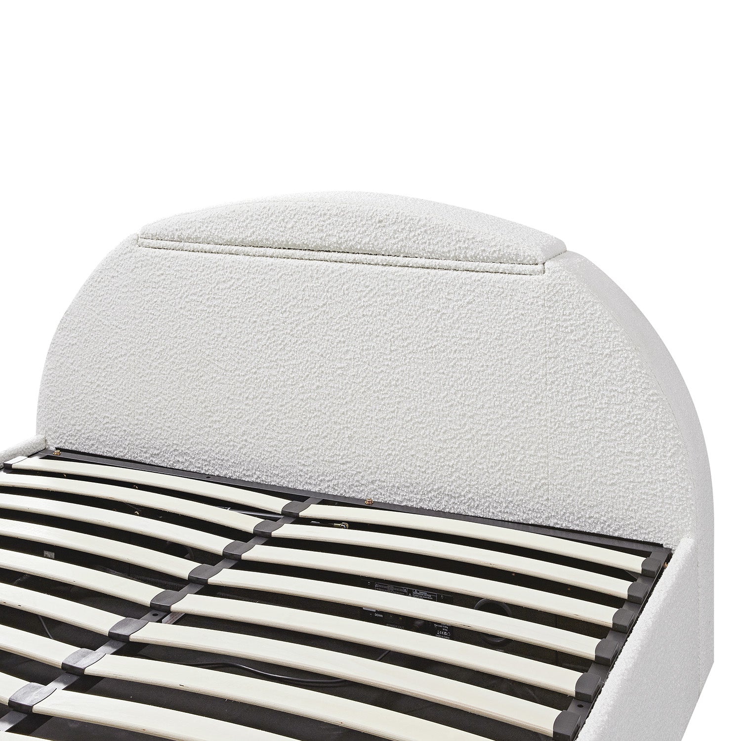 Archer White Boucle Ottoman TV Bed